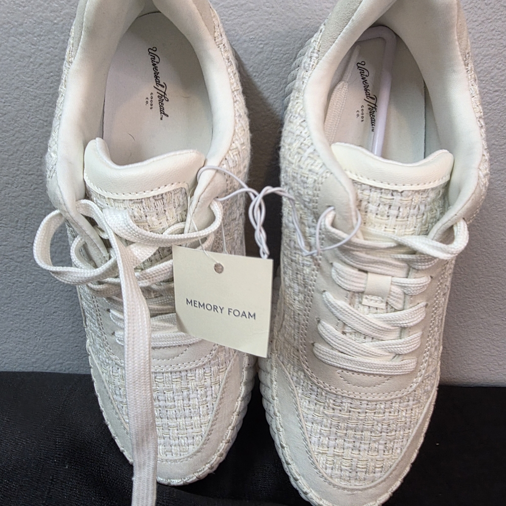 Universal Thread Cream Platform Sneakers NWT 8.5 - Picture 10 of 11